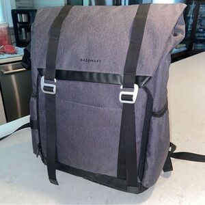 BAGSMART Large Grey Camara backpack bag w/ compartments